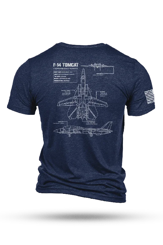 Men's printed Hawaiian t - shirts for tropical vacationsMen's printed Hawaiian t - shirts for tropical vacationsF-14 Tomcat Schematic - T-Shirt