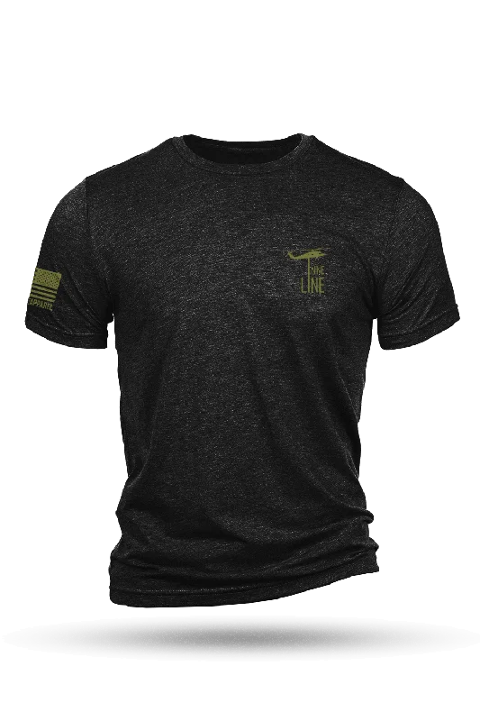 Men's distressed denim - look t - shirts with a rugged appealMen's distressed denim - look t - shirts with a rugged appealGreen Dropline Logo - T-Shirt