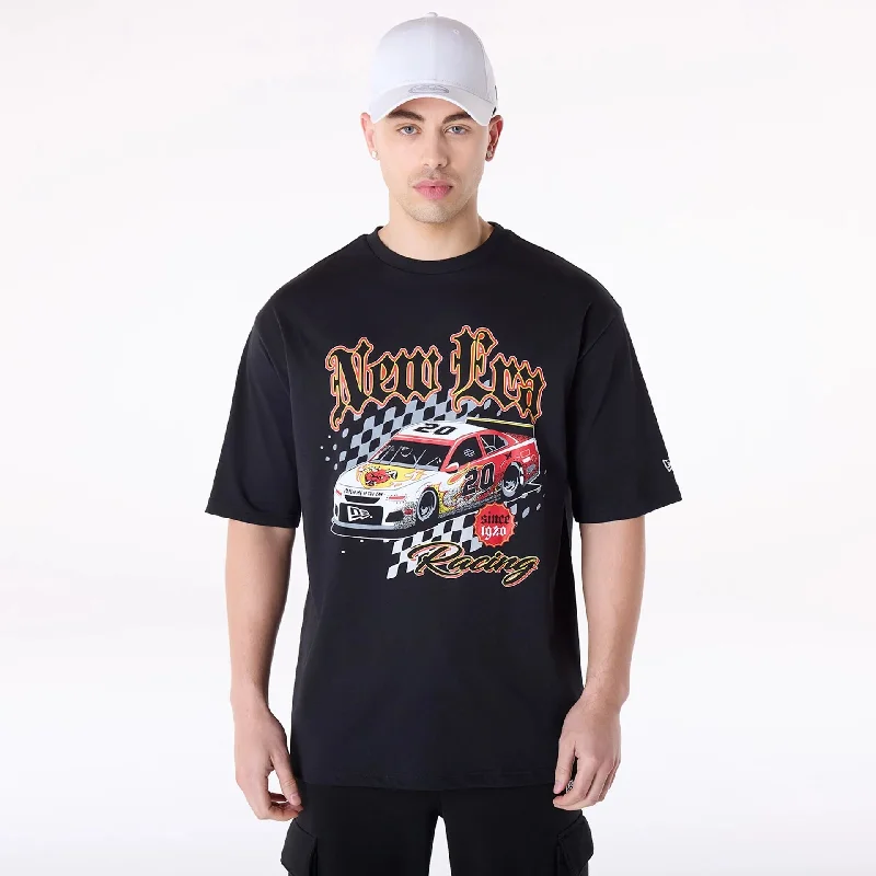 Men's slim - fit graphic t - shirts with vintage rock band printsMen's slim - fit graphic t - shirts with vintage rock band printsNew Era 1920 Racing Black T-Shirt