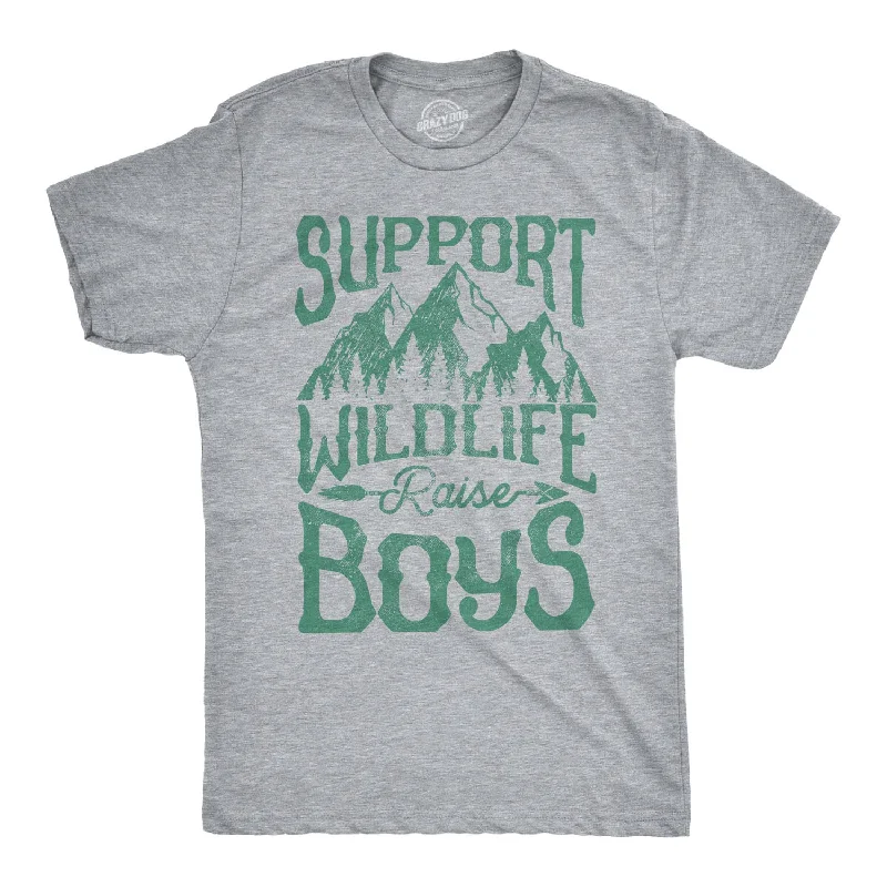 Men's antimicrobial t - shirts for odor - free freshness during travelMen's antimicrobial t - shirts for odor - free freshness during travelSupport Wildlife Raise Boys Men's T Shirt