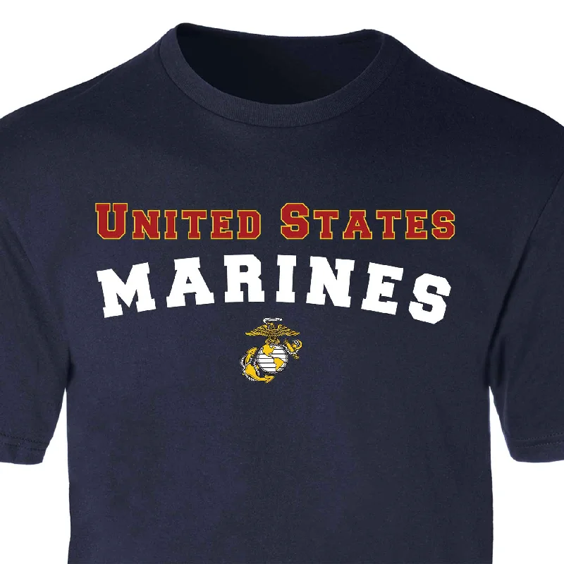 Men's lightweight performance t - shirts for running marathonsMen's lightweight performance t - shirts for running marathonsUnited States Marines T-Shirt in Red, White, Blue