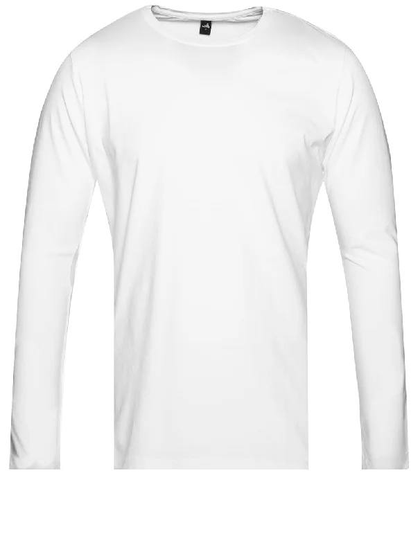 Men's moisture - wicking athletic t - shirts for intense workoutsMen's moisture - wicking athletic t - shirts for intense workoutsLongsleeve T-shirt Pure White